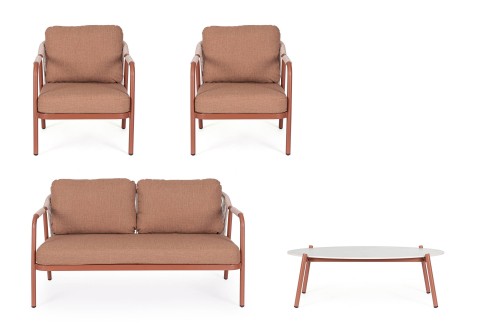 SET4 SALOTTO C-C MIRAVET RAME 0666136