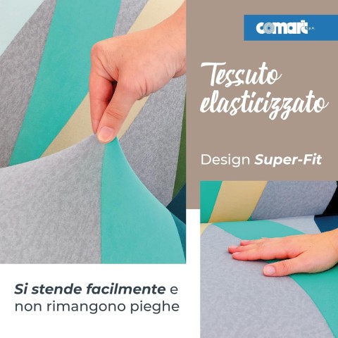 COPRIDIVANO FASHION 2 POSTI COMART DIS. 6