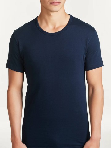 MAGLIA MEZZA MANICA GIROCOLLO PACCO DOPPIO  RAGNO 601417 BLU