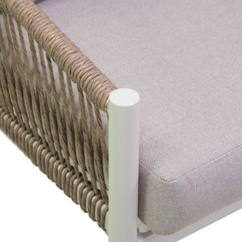ANNISTON SALOTTO 3POSTI BIANCO/CORDA NATURALE