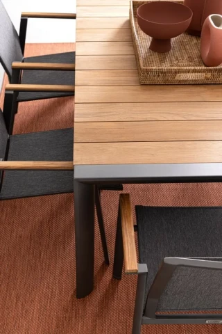 TAVOLO CAMERON 180X90 ANTRACITE 0663399