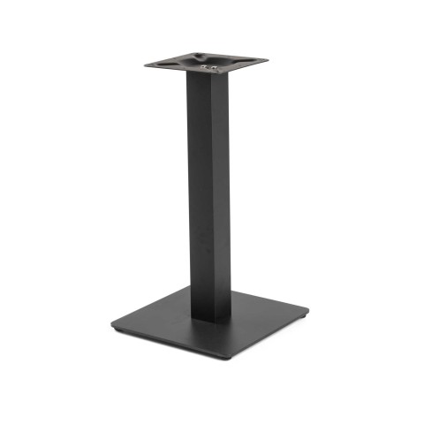 Base tavolo acciaio Jamie nero quadro cm40x40h72