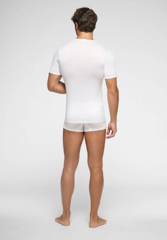 MAGLIA F.SCOZ.MM SC.V 21401/VPRT008 UOMO BIANCO