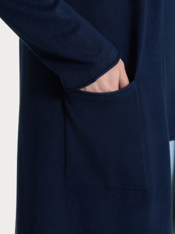 Cardigan lungo aperto in Summertime DM99MN BLUE