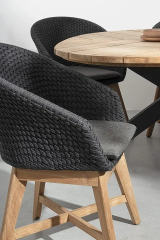 CARBON PALMDALE TAVOLO TONDO diametro 160cm 0804739 BIZZOTTO