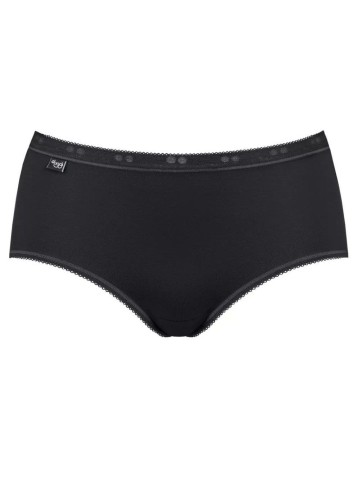 BASIC MIDI SLIP PACCO DOPPIO SLOGGI 10043771 DONNA NERO