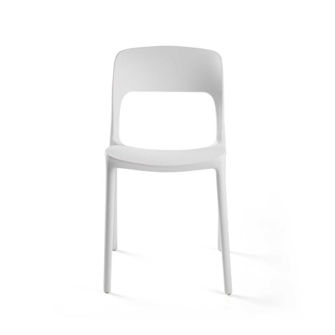 Sedia polipropilene Risto impilabile bianco cm47x52h83