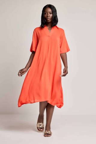 ASIA MIDI DRESS DA26-013 ORANGE
