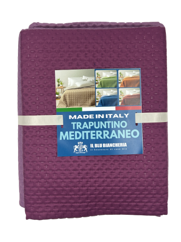 TRAPUNTINO PRIMAVERILE MATRIMONIALE SUPER PROMO ILBLUCASA VIOLA