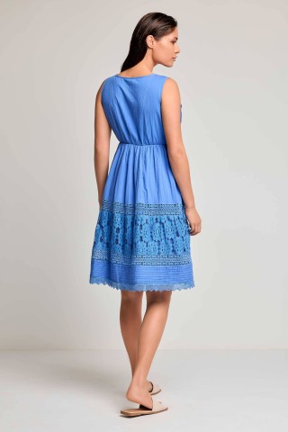 PONZA ABITO DONNA DAVID DB26-008 BLUE