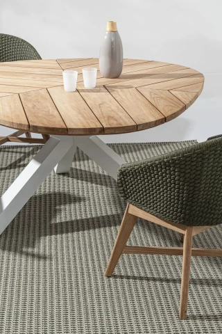 PALMDALE TAVOLO TONDO BIANCO diametro 160cm 0804738 BIZZOTTO
