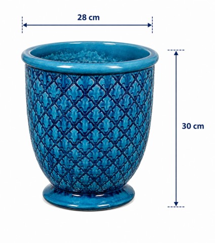 VASO CERAMICA SINGAPORE S 28X30H OCEANO