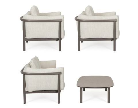 SET 4 SALOTTO CON CUSCINI THEODORE CASTOR 0663922