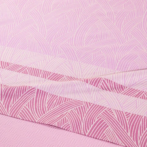 Completo Lenzuola In Cotone Madreperla Matrimoniale Caleffi ROSA