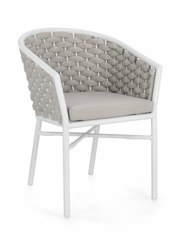 SEDIA CON BRACCIOLI MARGALIDA BIANCO 0666082