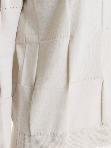 Maglia a manica lunga con fantasia check in Puro Cotone DS08M9 RAGNO CHAMPIGNON