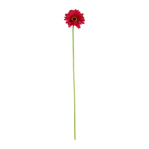 GERBERA IN POLIESTERE E PLASTICA H.60 cm COLORI ASSORTITI ROSSO