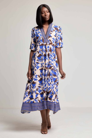 MADEIRA MAXI DRESS DB26-087 MULTICOLOR