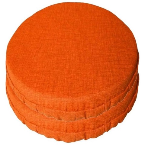 CUSCINO CON VOLANT 2PZ TONDO NEW EDGAR ARANCIO