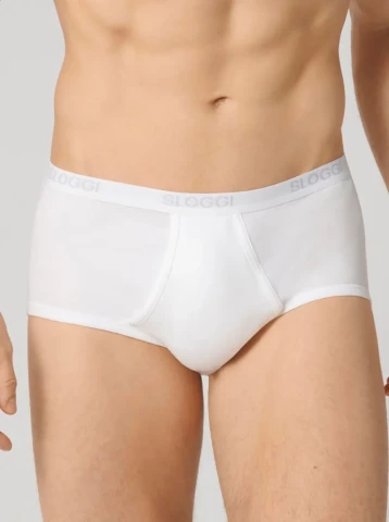 BASIC MAXI PACCO DOPPIO SLOGGI 10020410 UOMO BIANCO