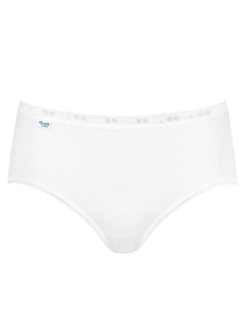 BASIC MIDI SLIP PACCO DOPPIO SLOGGI 10043771 DONNA BIANCO