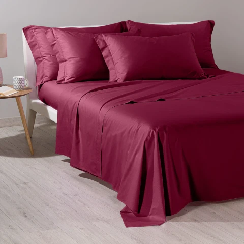 BASIC COLLECTION COMPLETO LENZUOLA SINGOLO ILBLUCASA BORDEAUX