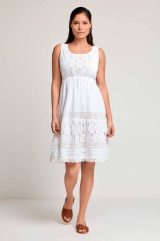 PONZA ABITO DONNA DAVID DB26-008 WHITE