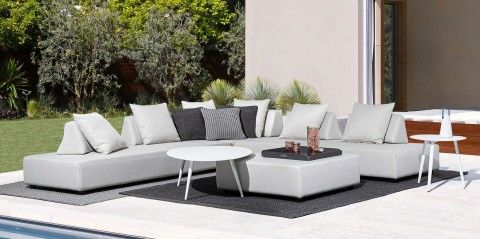 SET 4 SALOTTO ANGOLARE CON CUSCINI PIPER SAND