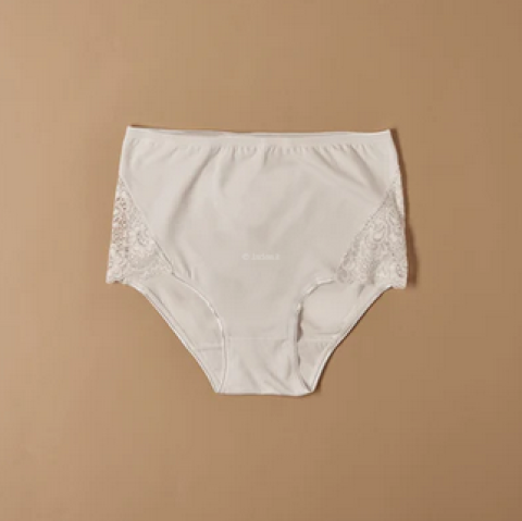 SLIP ALTO CON PIZZO CONFEZIONE 6 PZ JADEA 07 BIANCO