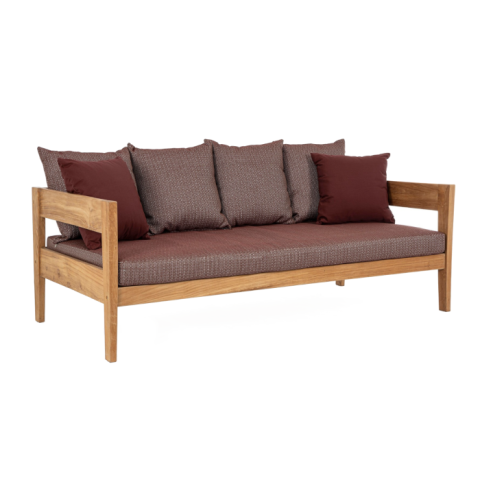 DIVANO 3 POSTI CON CUSCINO KOBO WINE - FSC 0806797
