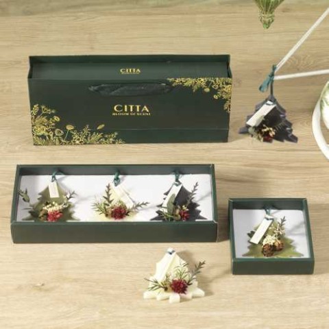 Profumatore cera albero confezione 3 pzassortiti cm29,5x12h4,5