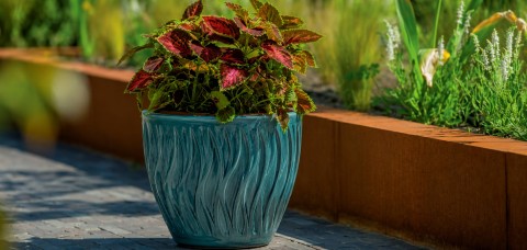VASO CERAMICA CORSICA L D31X30,5H SMERAL