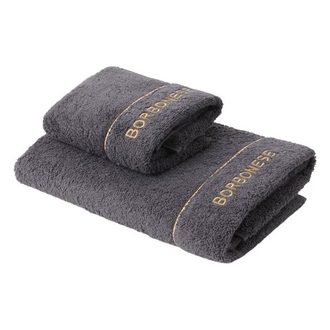 FINE OP SET ASCIUGAMANI 1+1 BORBONESE GRIGIO FERRO