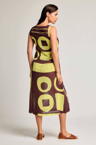 CASEY SLEEVELESS MAXI DRESS DB26-032 MULTICOLOR
