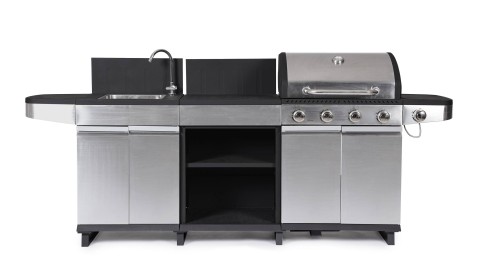CUCINA A GAS PER ESTERNO ANNARITA ANTRACITE INOX 0790308