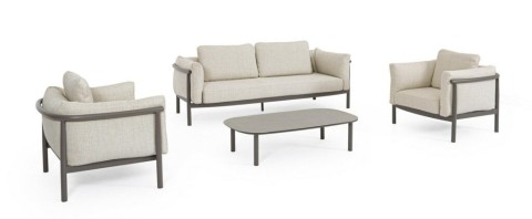 SET 4 SALOTTO CON CUSCINI THEODORE CASTOR 0663922