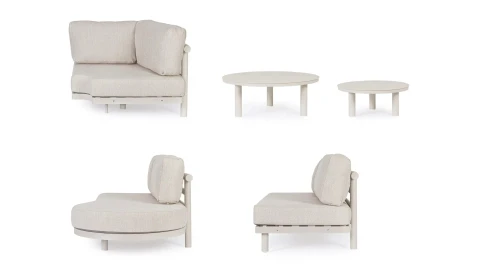 SET SALOTTO ANGOLARE CON CUSCINI HERCULES MORNY