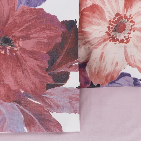 Completo Lenzuolo Divine Matrimoniale GABEL 705 MAUVE