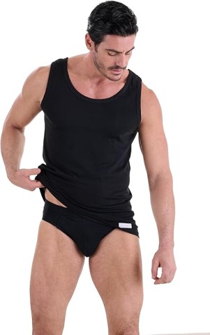 VOGATORE SPALLA LARGA IN COTONE NAVIGARE 511 NERO