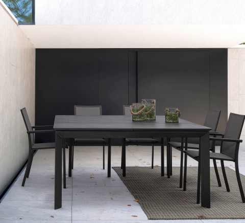 TAVOLO ALLUNGABILE KONNOR 160x110-160 ANTRACITE 0662756 BIZZOTTO