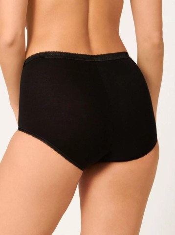 BASIC MAXI SLIP PACCO DOPPIO SLOGGI 10043769 DONNA NERO