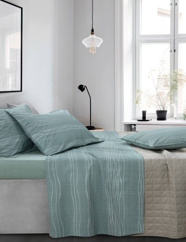 Completo Lenzuolo Matrimoniale Aster Gabel 315 OTTANIO