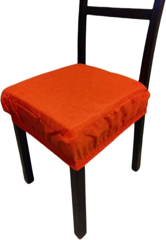 NEW EDGAR SET 2 CUSCINI PER SEDIE QUADRATI CON ELASTICO ARANCIO