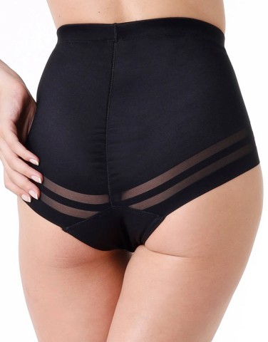 Guaina contenitiva Modern Shaping in microfibra doppiata e tulle 9L0CVP NERO