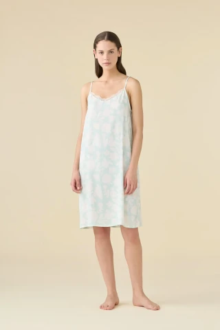 ABITINO DONNA VISCOSA BRETELLINA LA003528 GREEN