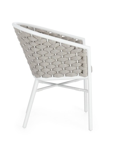 SEDIA CON BRACCIOLI MARGALIDA BIANCO 0666082