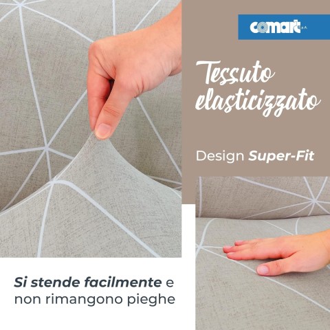 COPRIDIVANO FASHION 4 POSTI COMART DIS.7