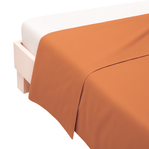 SUGAR LENZUOLO SOPRA 1PZ TINTA UNITA ARANCIO