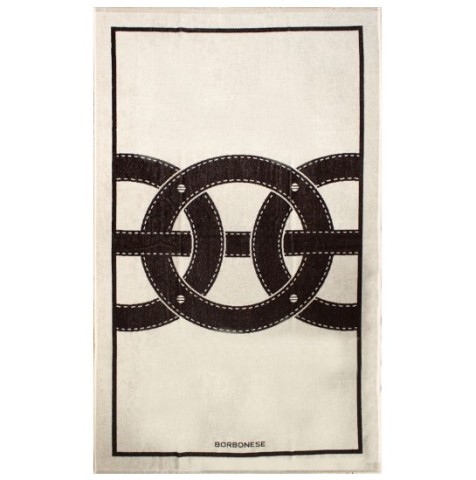 TELO MARE ALL ROUND 90X160 BORBONESE MARRONE