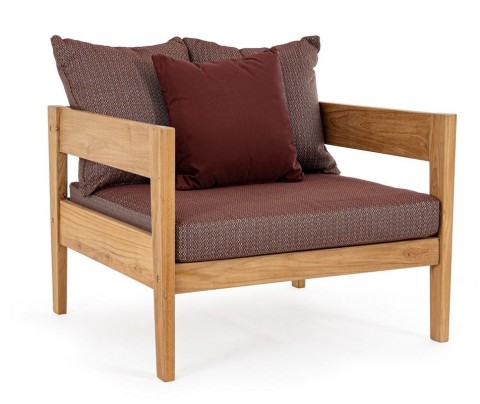 POLTRONA CON CUSCINI KOBO WINE - FSC 0806796
